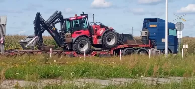 Transport podnośników koszowych